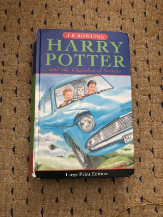 Rare Harry Potter And The Chamber Of Secrets - 1st/1st Large Print H/b Edition.
