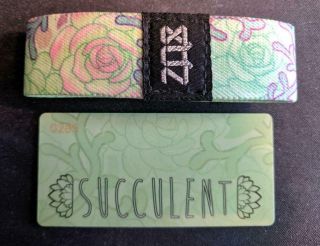Rare Zox Straps " Succulent " Silver Stitching,  Og Packaging,
