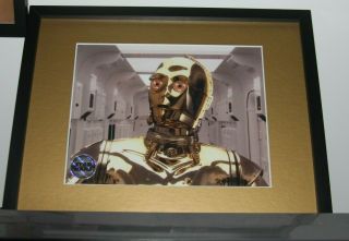 C - 3po Anthony Daniels Autograph Signed Star Wars Celebration Iv 11x14 Frame Rare