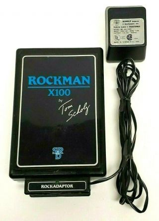 Rockman X100 Headphone Amp By Tom Scholz W/ Rare Rock Adaptor Rev 10 Boards