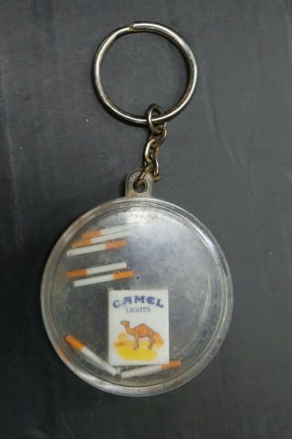 Rare Old Vintage Camel Lights Cigarette Puzzle Keychain