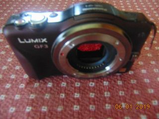 Panasonic Lumix Dmc - Gf3 12.  1mp Digital Camera - Brown Color Rare Htf