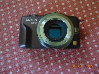 Panasonic LUMIX DMC - GF3 12.  1MP Digital Camera - Brown color RARE HTF 3