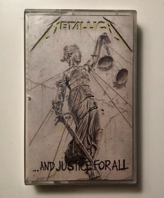 Vtg 1988 Metallica Cassette And Justice For All Lp Tape Album Rare Og Euc