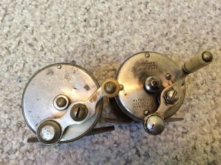 2 Early/Rare Bait Caster Quick a Part Reels 1900’s Winchester/Kelso NR 2