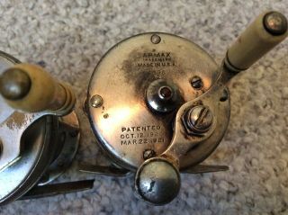 2 Early/Rare Bait Caster Quick a Part Reels 1900’s Winchester/Kelso NR 3