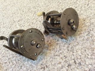 2 Early/Rare Bait Caster Quick a Part Reels 1900’s Winchester/Kelso NR 5