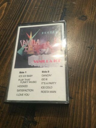 Vanilla Ice Hooked 1990 Ultra Ichiban Label Cassette Rare Ice Ice Baby Ult4019mc