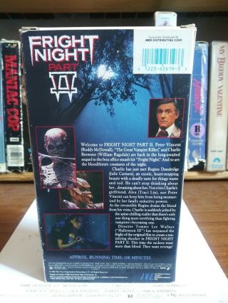 Fright Night Part II VHS 1988 IVE horror rare Very Minty 2