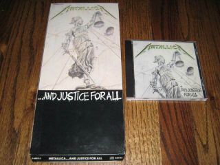 Metallica - And Justice For All - Longbox And Cd - Rare