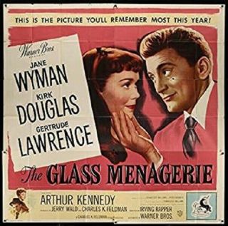 The Glass Menagerie Rare Dvd 1950 Jane Wyman Kirk Douglas
