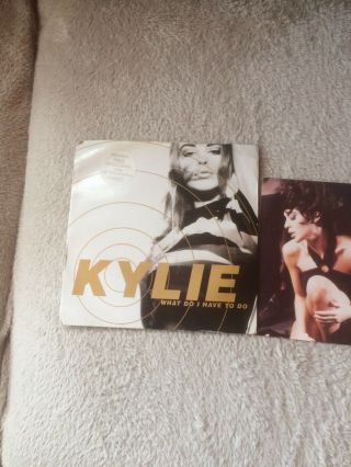 Kylie What Do I Have To Do 7 Inch Vinyl With Postcards Rare