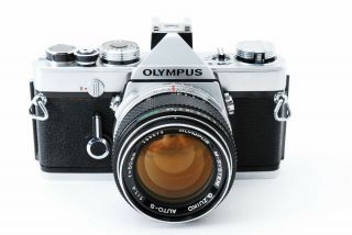[Exc] Rare Olympus M - 1 35mm SLR Film Camera w/ M - System G.  Zuiko Auto - S 50mm 1.  4 2