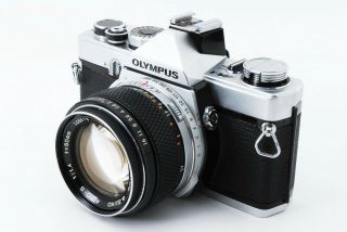 [Exc] Rare Olympus M - 1 35mm SLR Film Camera w/ M - System G.  Zuiko Auto - S 50mm 1.  4 8