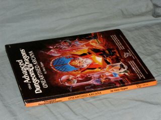 AD&D 1st Ed Hardback - UNEARTHED ARCANA (FROM 1985 - RARE - and EXC -) 4