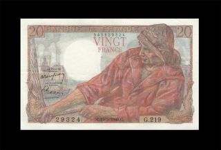 19.  5.  1949 Banque De France 20 Francs Rare ( (aunc))