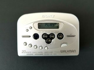 Vintage Sony Walkman Wm - Fx487 Cassette Tape Radio Player Retro 90s Rare Model