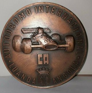 F1 / 1st Place 1973 Angola / Luanda / International Racetrack Rare Bronze Medal
