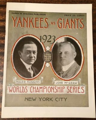1942 World Series Program Rare Rp Signed Rdo York Yankees Vs Ny Giants