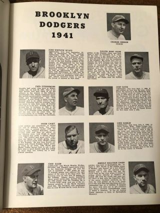 1941 World Series Program RARE RP SIGNED RDO /1000 Brooklyn Dodgers NY Yankees 6