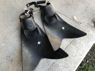 Vintage Force Fin Military Special Operations Swim Fins Navy Seals Divers Rare