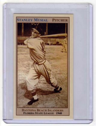 Stan Musial Pitcher Daytona Beach,  Florida State League,  Rare Limited Edition 