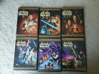 Star Wars 1 - 6 Dvd Limited Edition Rare