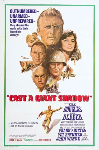 Rare 16mm Feature: Cast A Giant Shadow (kirk Douglas - - John Wayne - - Frank Sinatra)