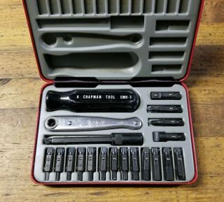 Rare Vintage Chapman Kit 6320 Midget Ratchet Tool Kit • Gun Repair Tool Set ☆usa