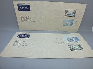 Rare First & Last Day Covers For British Solomon Is.  Sg90a/91a & Sg88/90