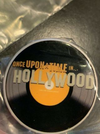 Once Upon A Time In Hollywood Promotional Button/ Pin From Red Carpet (rare)