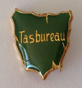 Tasbureau Tasmania Australia Pin Badge Rare Vintage (e4)