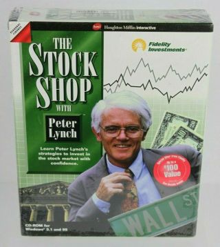 Peter Lynch The Stock Shop Cd - Rom - Rare & Still