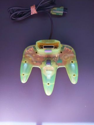 RARE N64 Funtastic Neon Green Controller 2