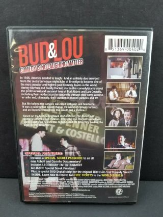 BUD & LOU: COMEDY IS NO LAUGHING MATTER (DVD 2012) RARE OOP Abbott Costello 2