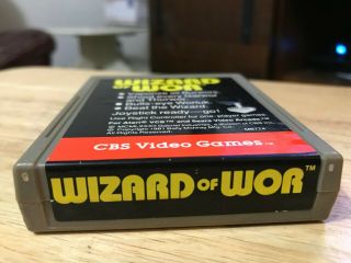 Wizard of Wor by CBS Video Games rare Atari 2600 U.  S.  Version Game Cartridge 3