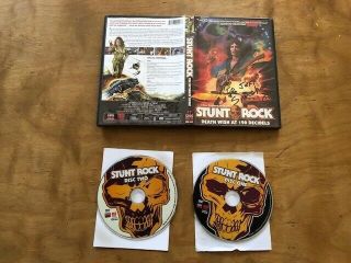 Stunt Rock Dvd Code Red Very Rare Signed Oop 2 Disc Death Wish At 120 Decibels