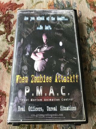 P.  M.  A.  C.  Post Mortem Animation Control Vhs Horror Rare Zombies
