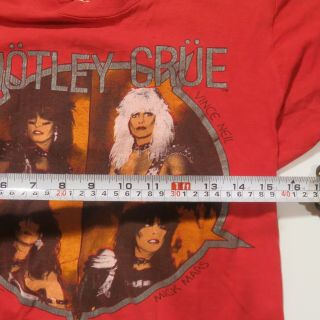 RARE VINTAGE MOTLEY CRUE 1984 TOUR CONCERT SHIRT SHOUT AT THE DEVIL OZZY 4