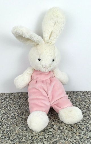 Little Jellycat Bunny Plush 11” Pink Outfit Cream White Rare Stuffed Animal