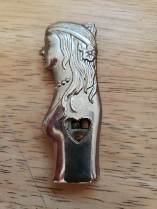 Vintage " Princess " Sterling Silver Plated Lighter Very " Rare " &