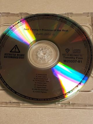 2 Promo CD Neil Young,  Promise Of The Real Earth Rare 3