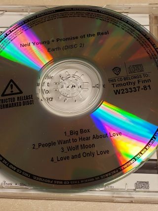 2 Promo CD Neil Young,  Promise Of The Real Earth Rare 4