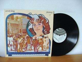 Carole King " Fantasy " Rare White Label Promo Lp From 1973 (ode Sp 77018).