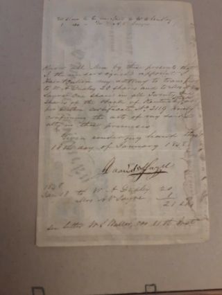 Rare 1847 Bank of Kentucky Capital Stock of the Bank of Kentucky Certificate 5