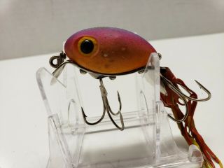 VINTAGE FRED ARBOGAST HULA DANCER FISHING LURE NEON IN COLOR RARE 2