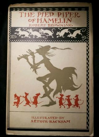 Rare 1st Edition Vintage 1934 The Pied Piper Of Hamelin By Robert Browning