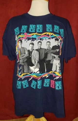 Rare Big Step Prod Vintage Kids On The Block 1989 1990 Tour T - Shirt
