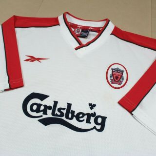 Liverpool 1997 1998 Away Shirt Rare Carlsberg (l)