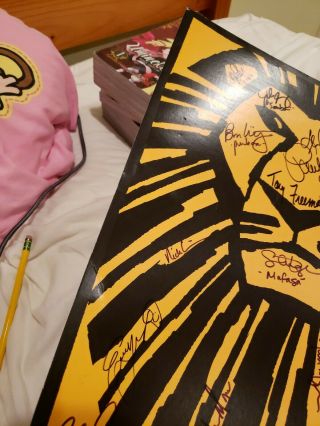 Rare THE LION KING Broadway Cast Signed Poster Musical 4